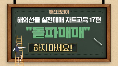 해외선물 실전매매 돌파매매 (추격매매) 하지마세요! 차트교육 매매기법