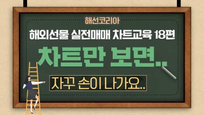 해외선물 실전매매 차트만 보면 자꾸 손이 나가요. 차트교육 매매기법