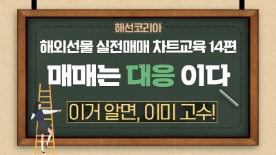 해외선물 실전매매 매매할 때 대응이 정말 중요합니다. 차트교육 매매기법