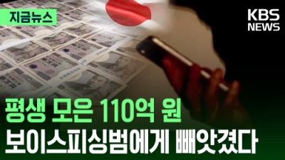日 최악의 보이스피싱 사기…80대, 110억 원 털렸다